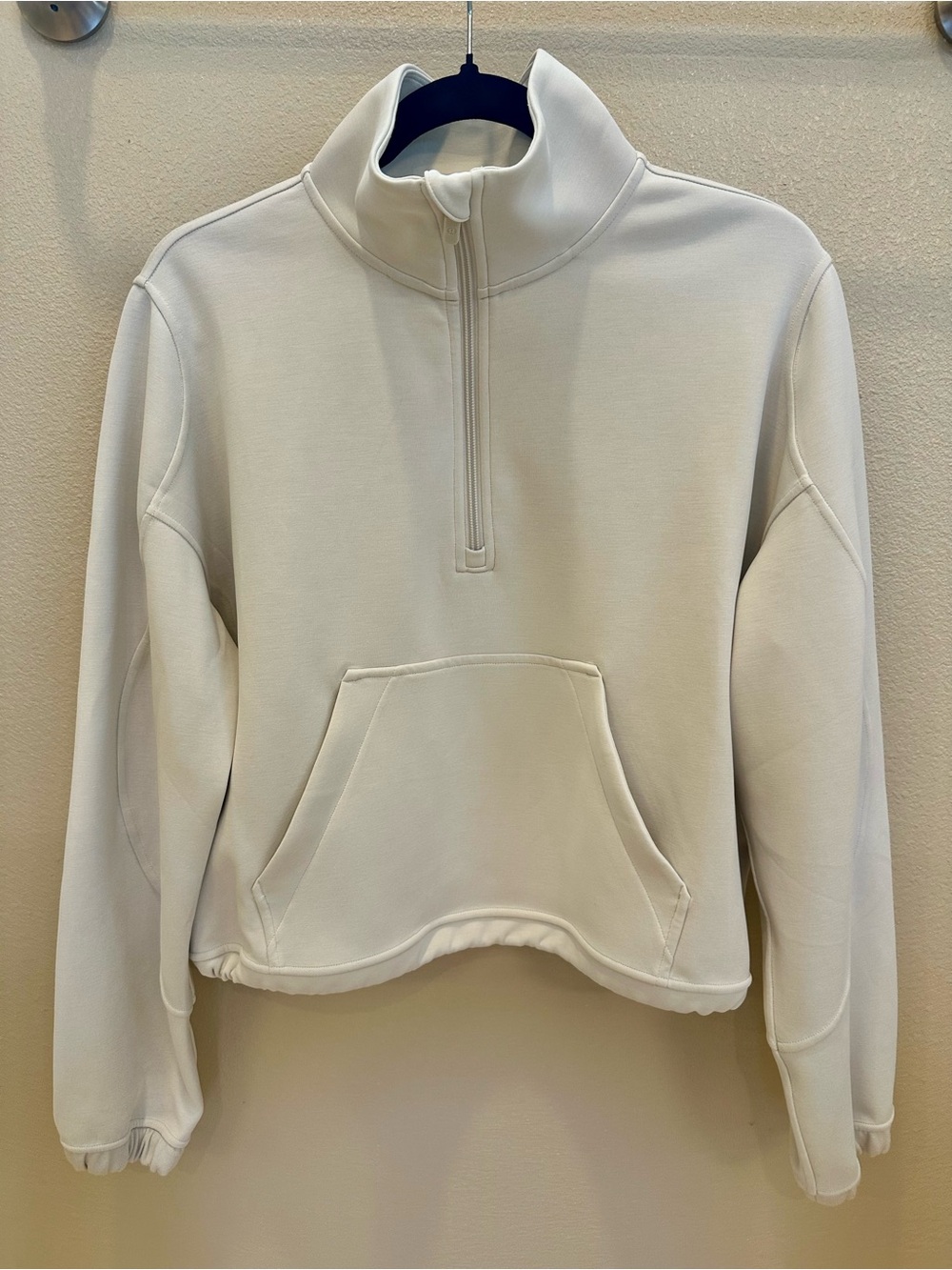 Lululemon Athletica Cream Half-Zip Softstrwam Pullover